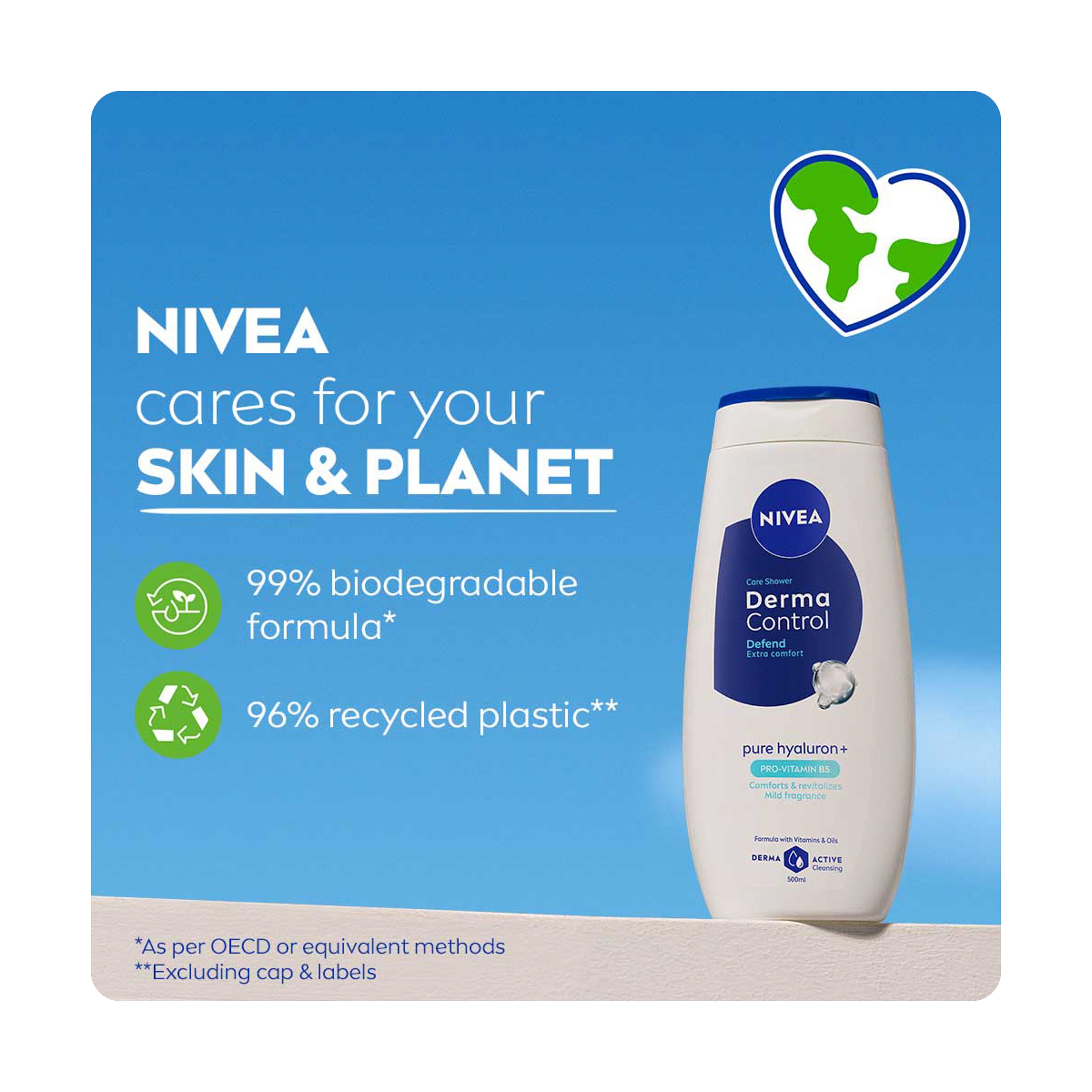Nivea Derma Control Defend Shower Gel 500 ml