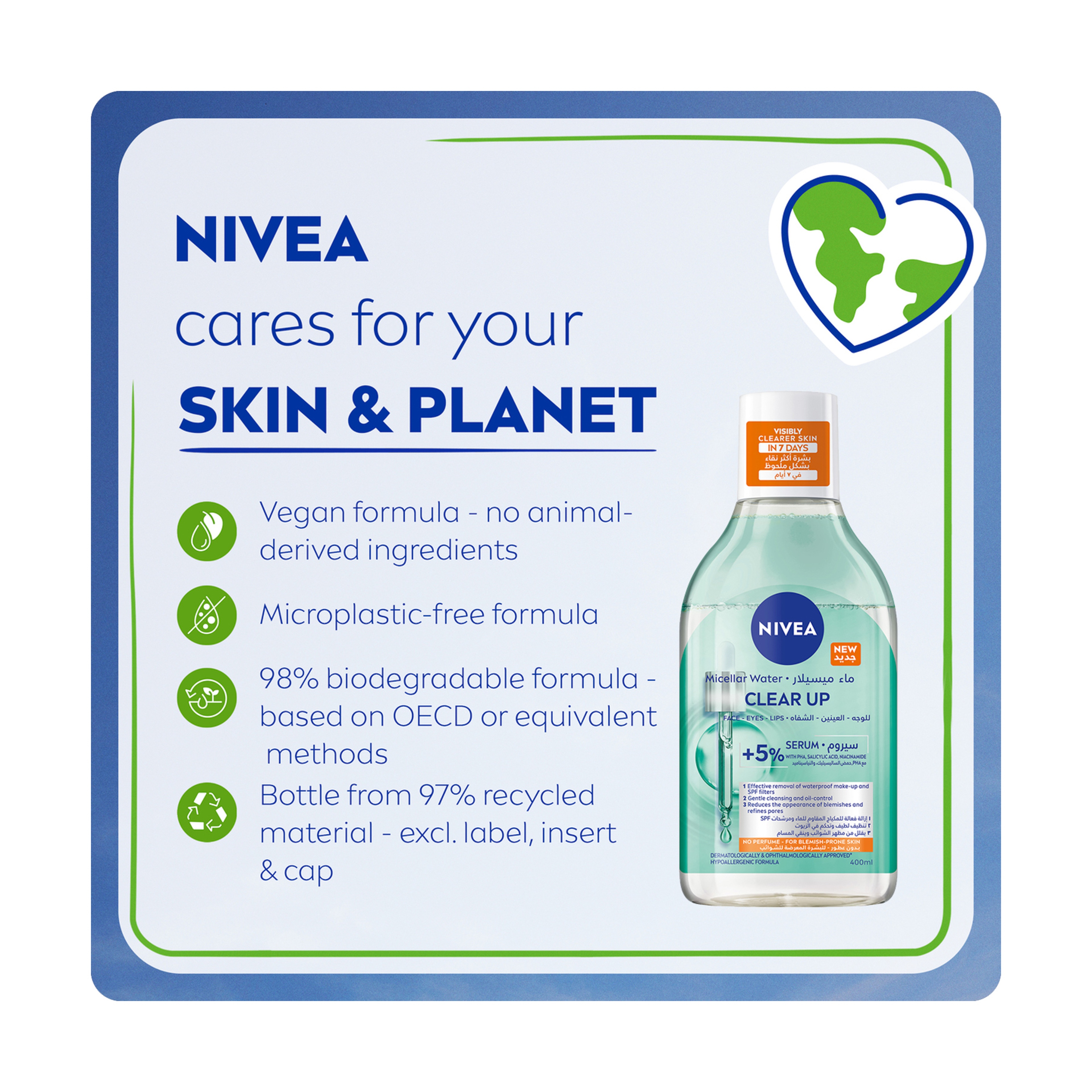 Nivea Micelar Wtr Rstor 5% 400Ml