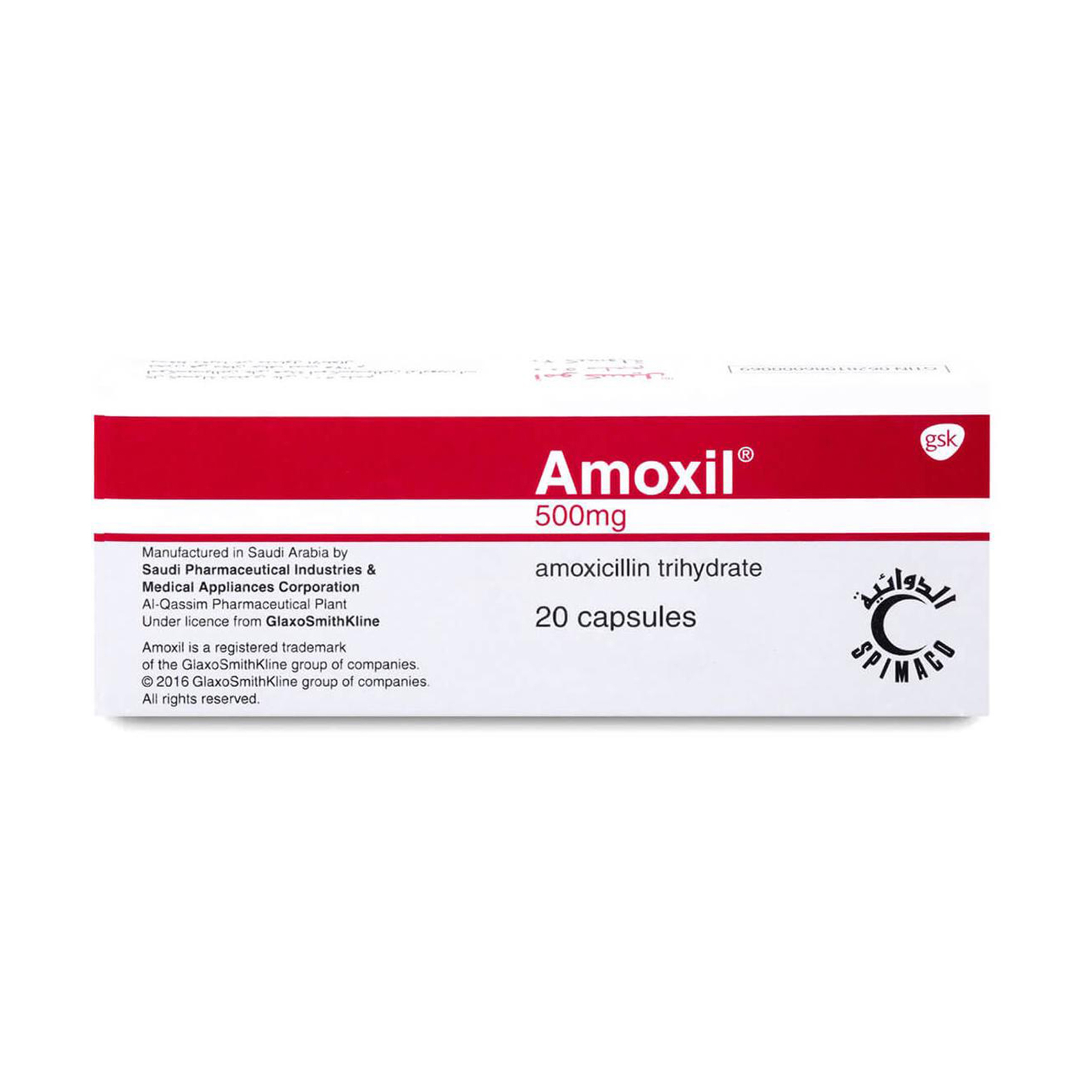 Amoxil 500 Mg Capsule 20Pcs