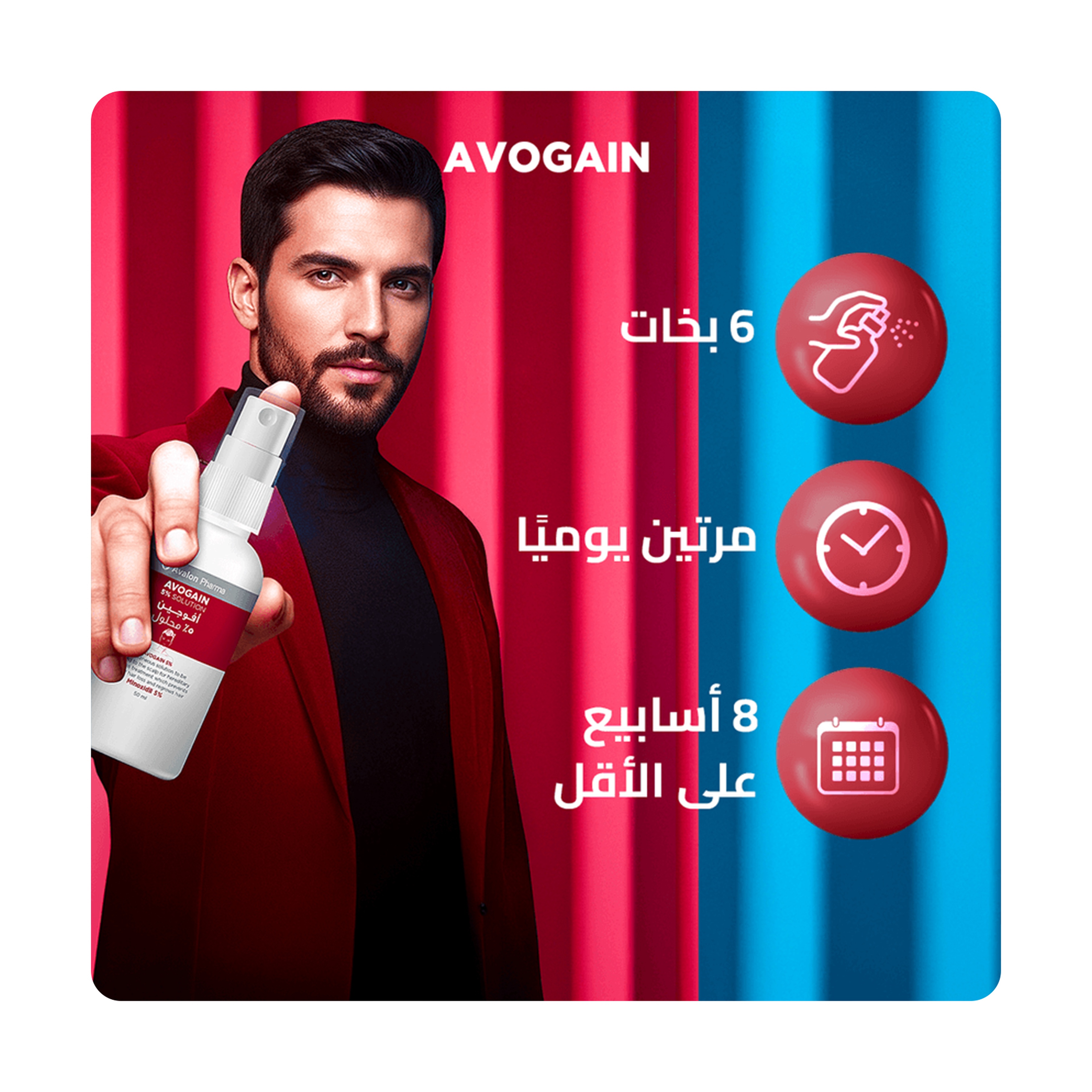 أفوجين 5% محلول 2+1 حزمة ترويجية