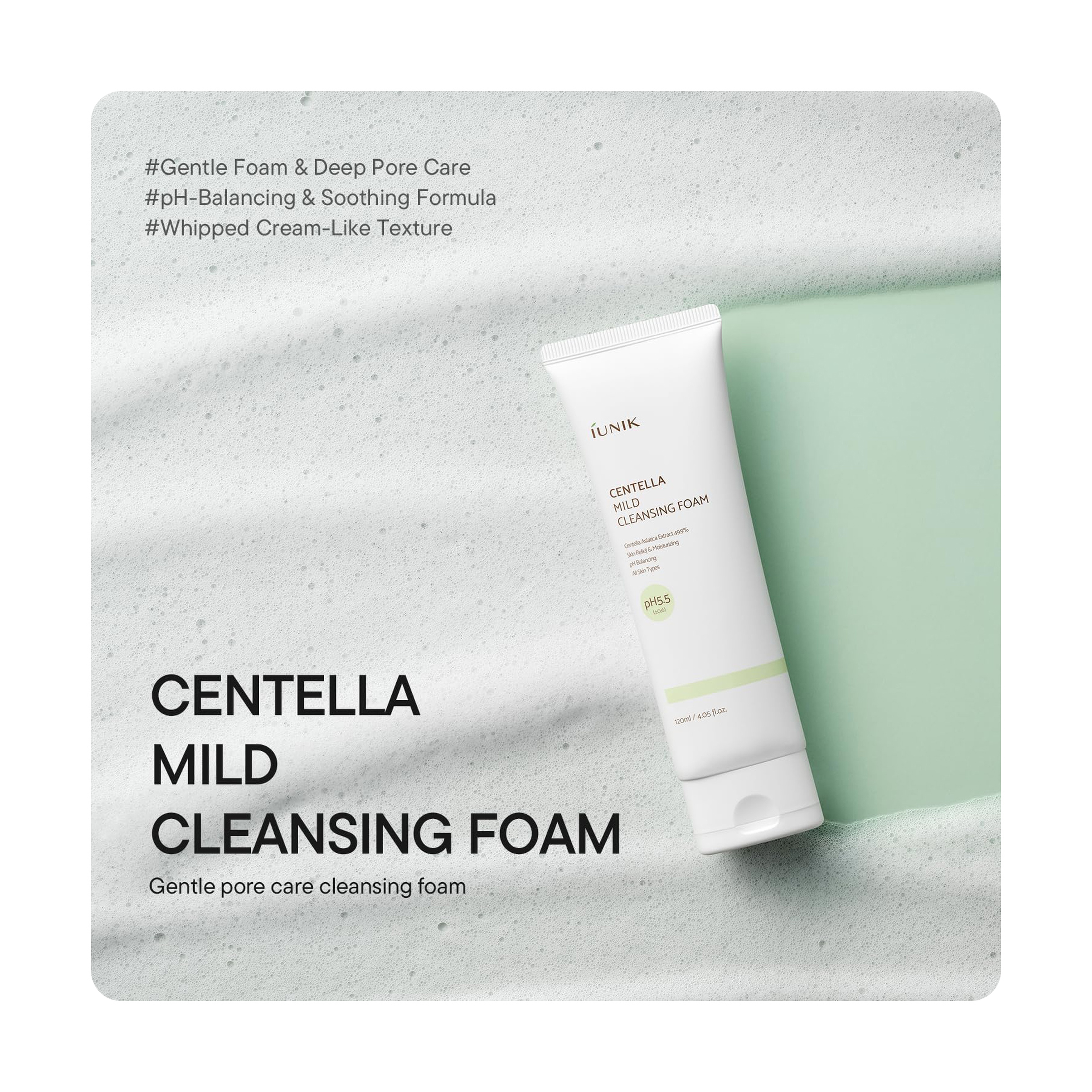 iUNIK Centella Cleansing Foam