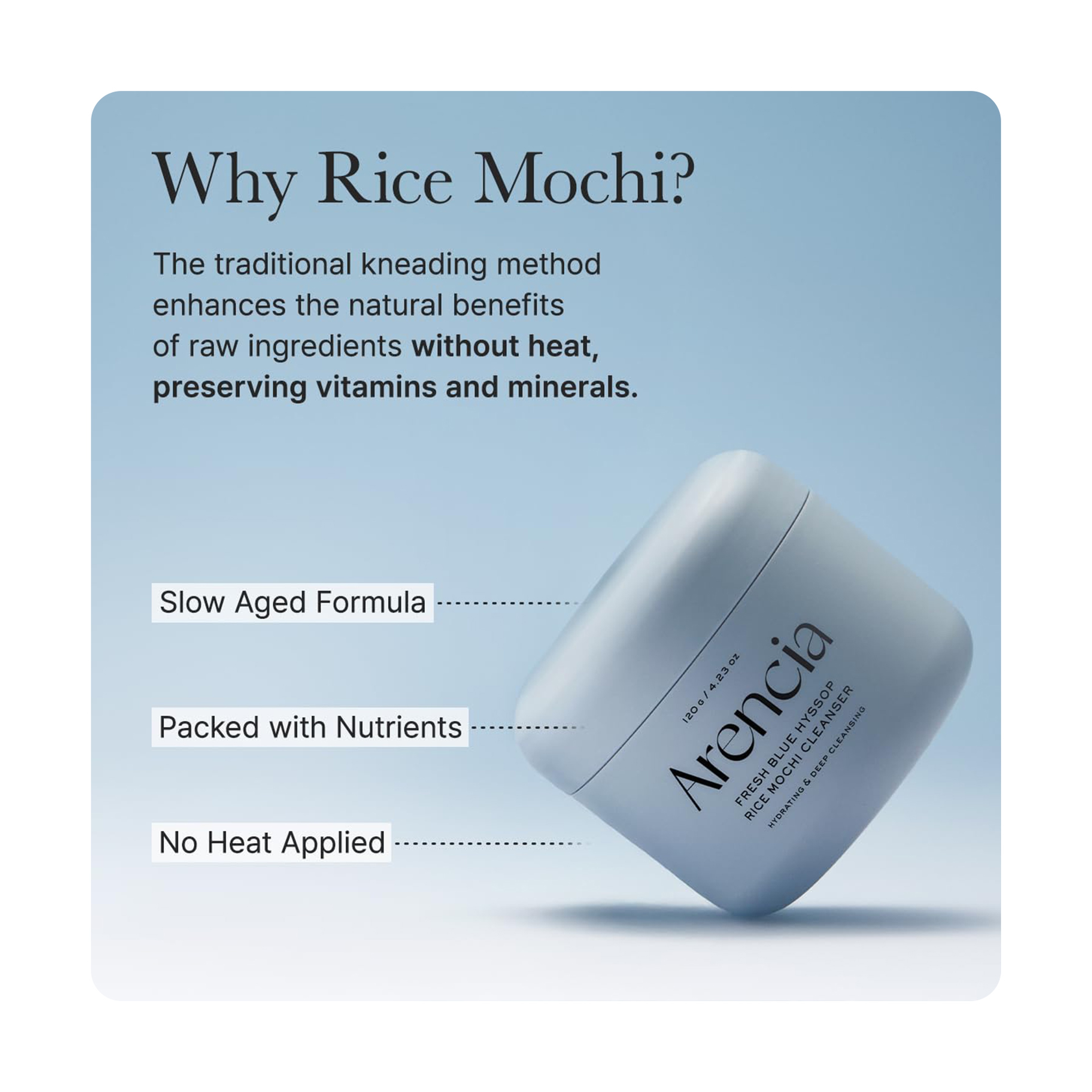 Arencia Blue Mochi Cleanser