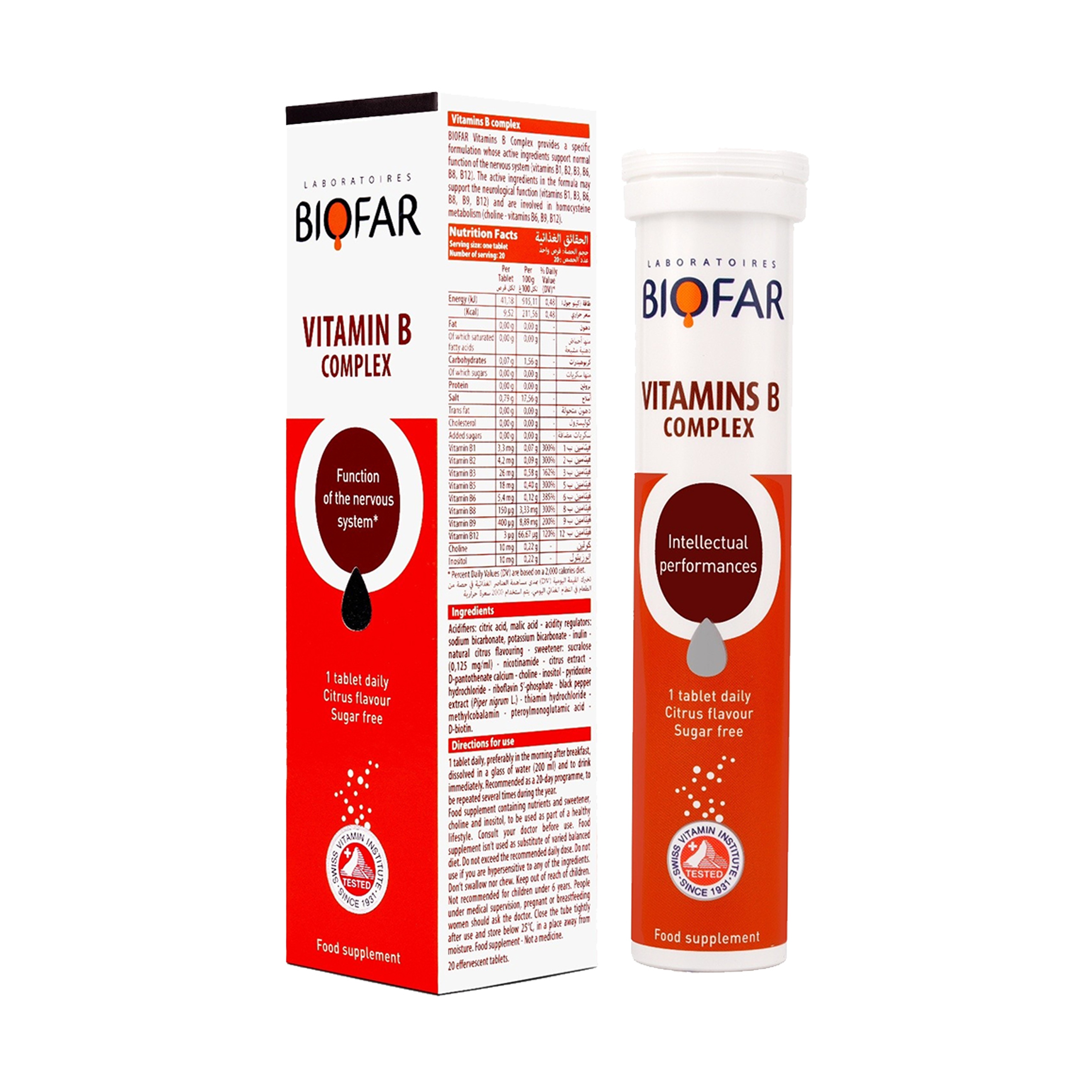 Biofar Vitamin B Complex 20 Eff Tab