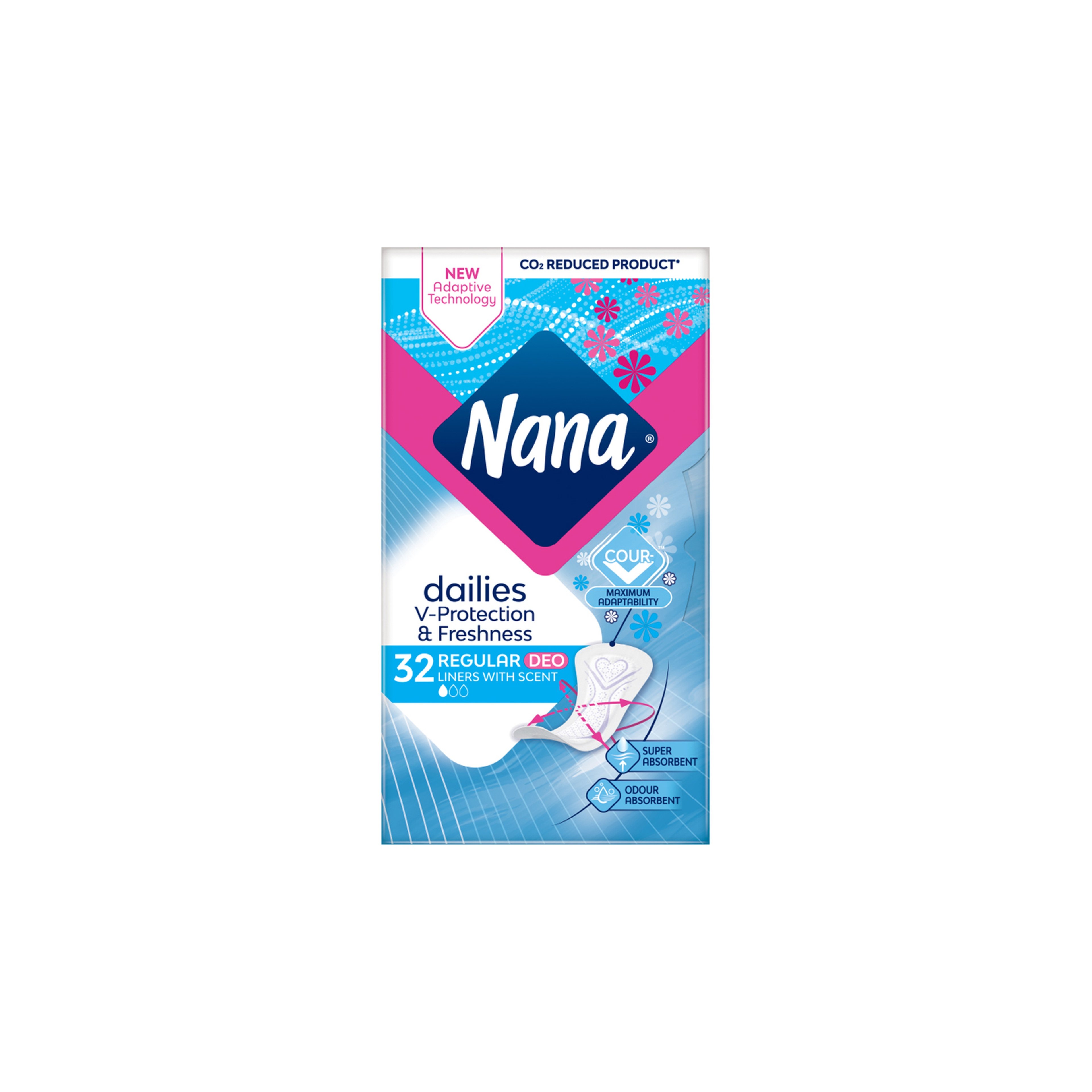 Nana Panty Liners Normal 15X32P Scent