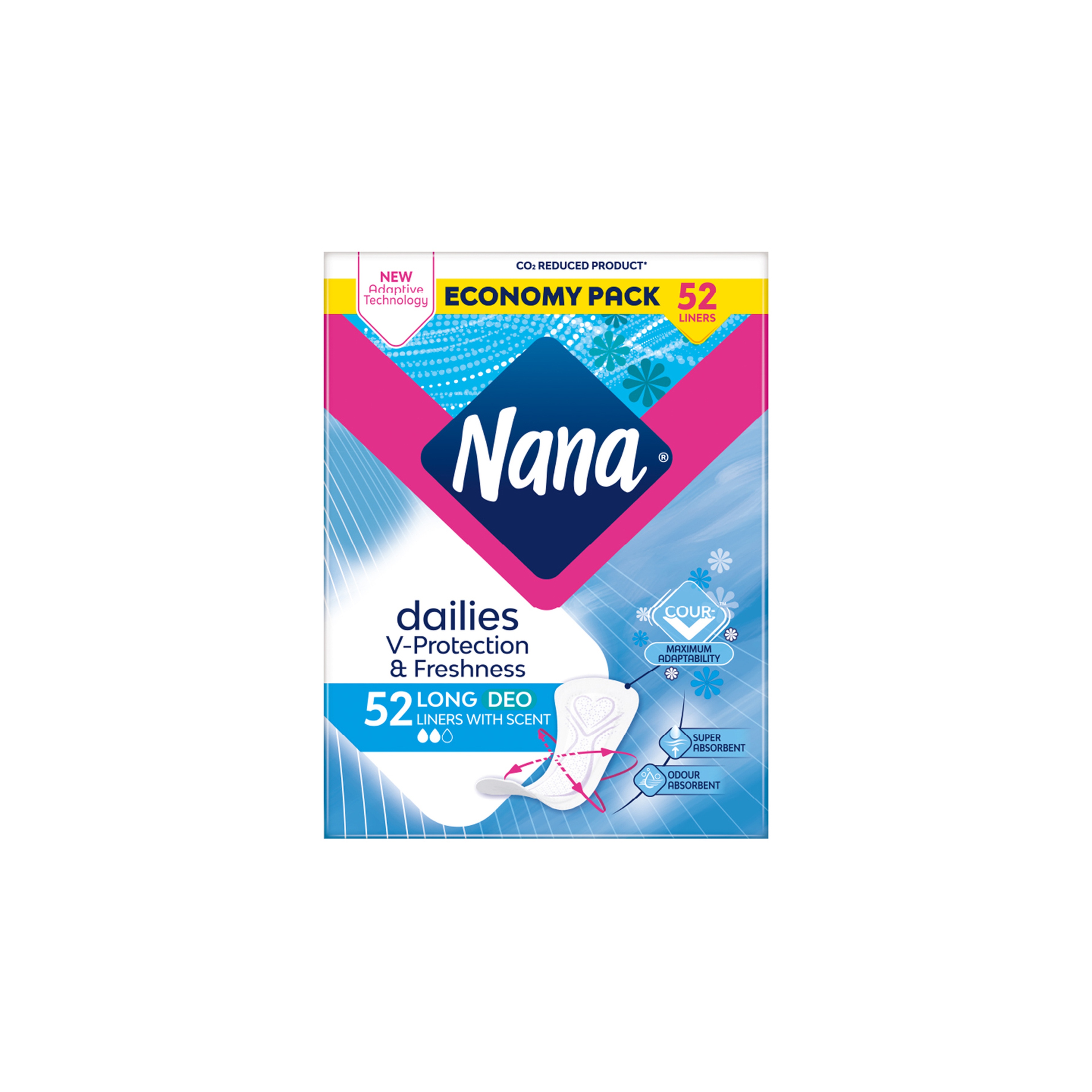 Nana Panty Liners Long 5X52P Scent