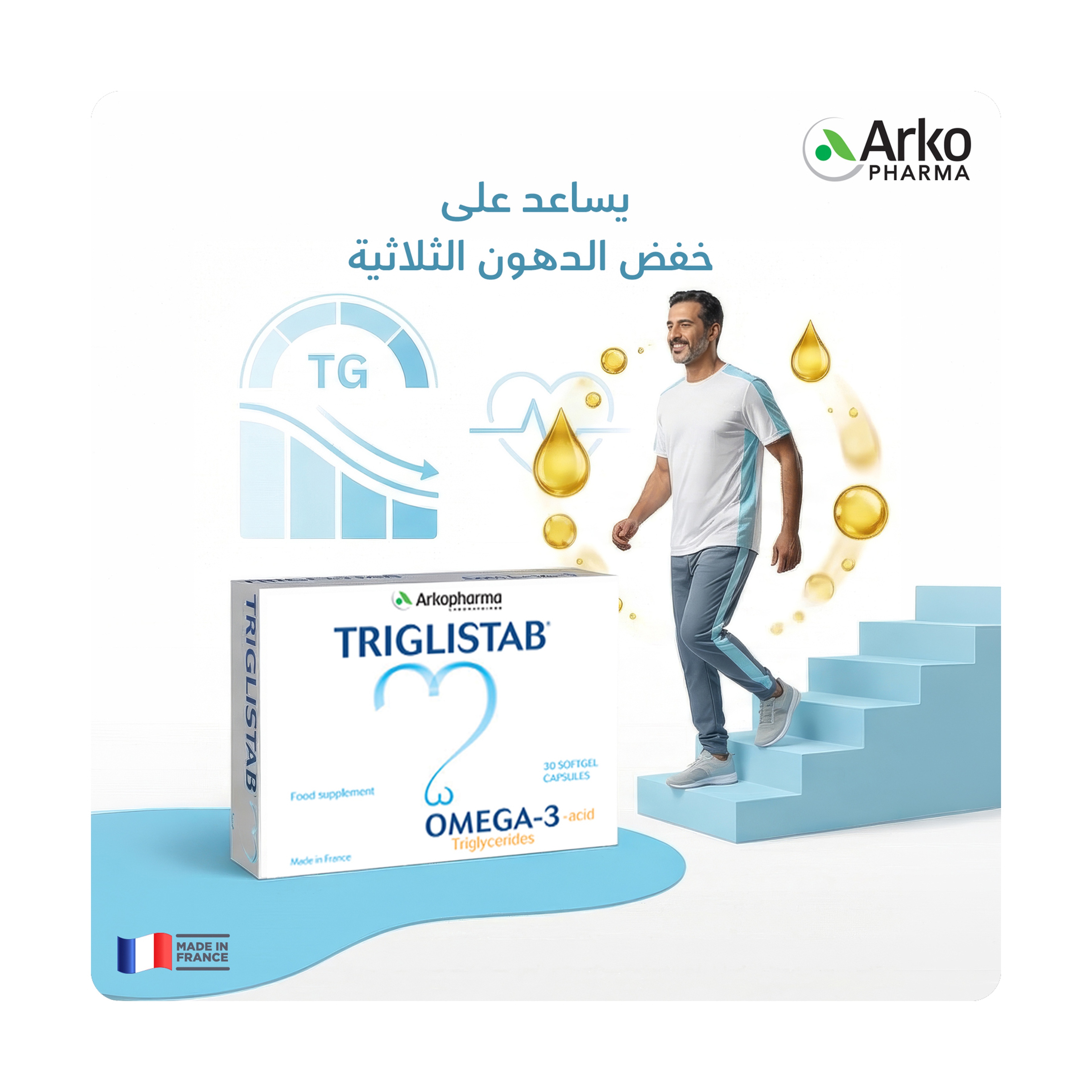 اركوكابس ترايجلستاب 30 كبسول