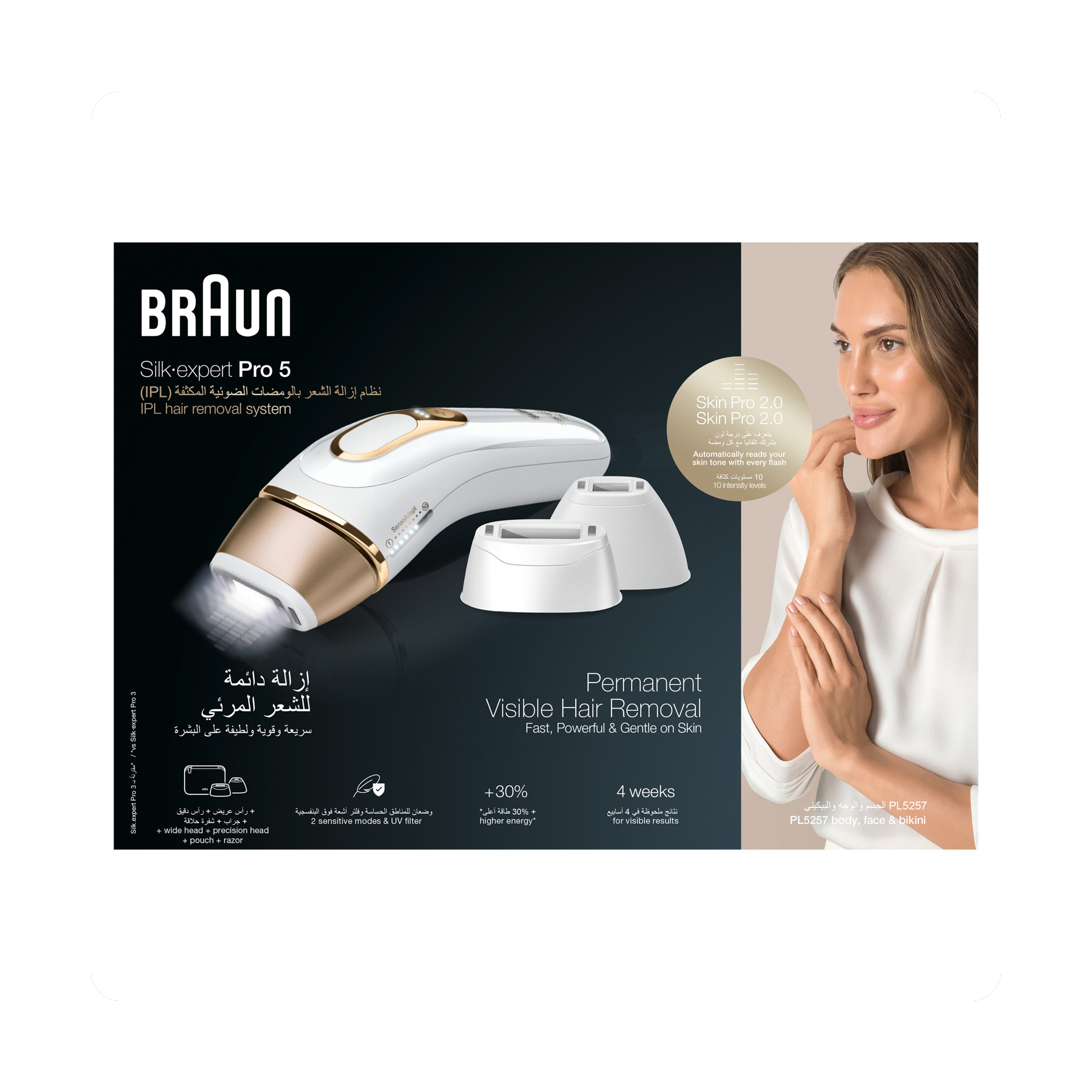 Braun Silk-Expert Pro With 4 Extras Wide Head, Precision