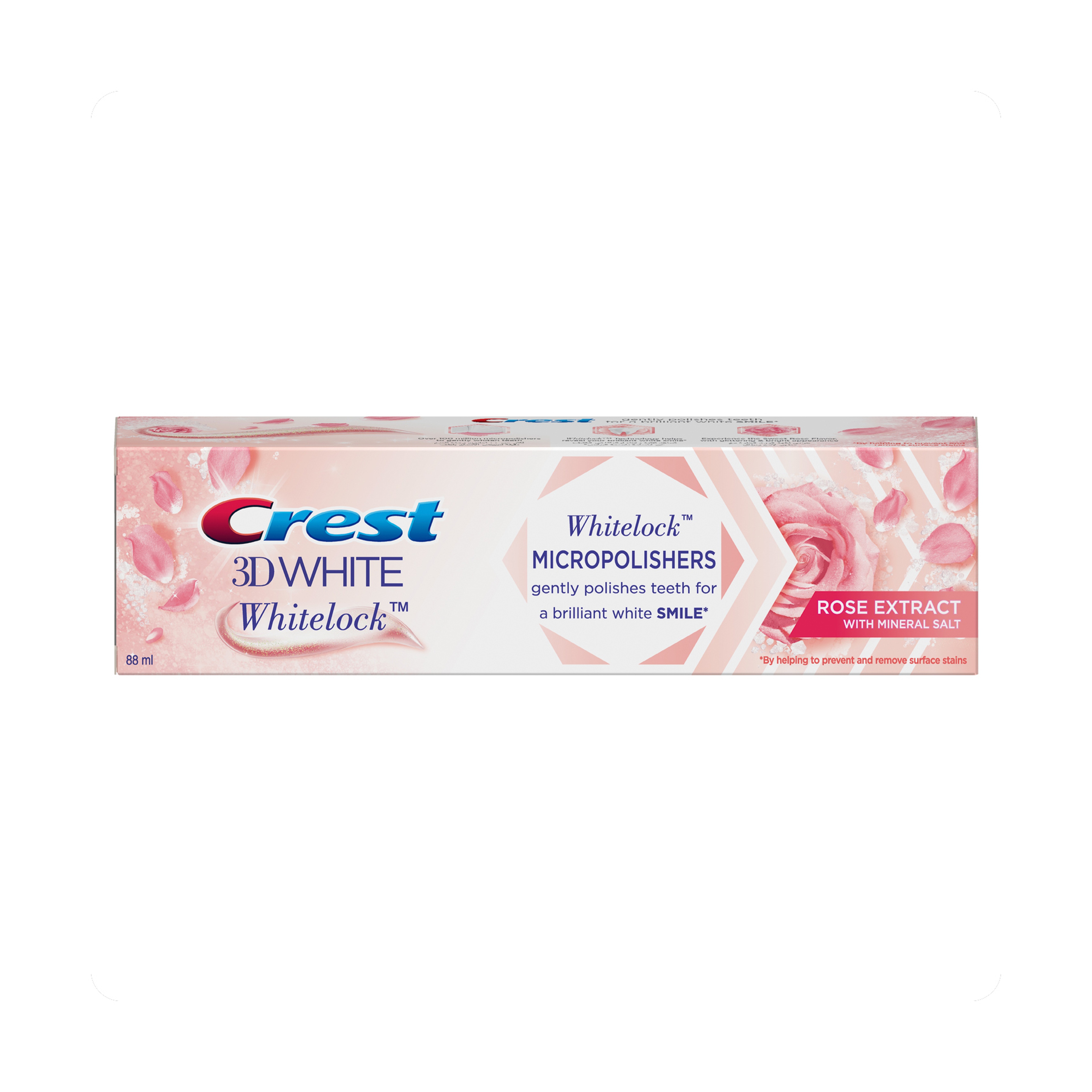 Crest, Toothpaste, 3D White Lock, Rose Extract - 88 Ml