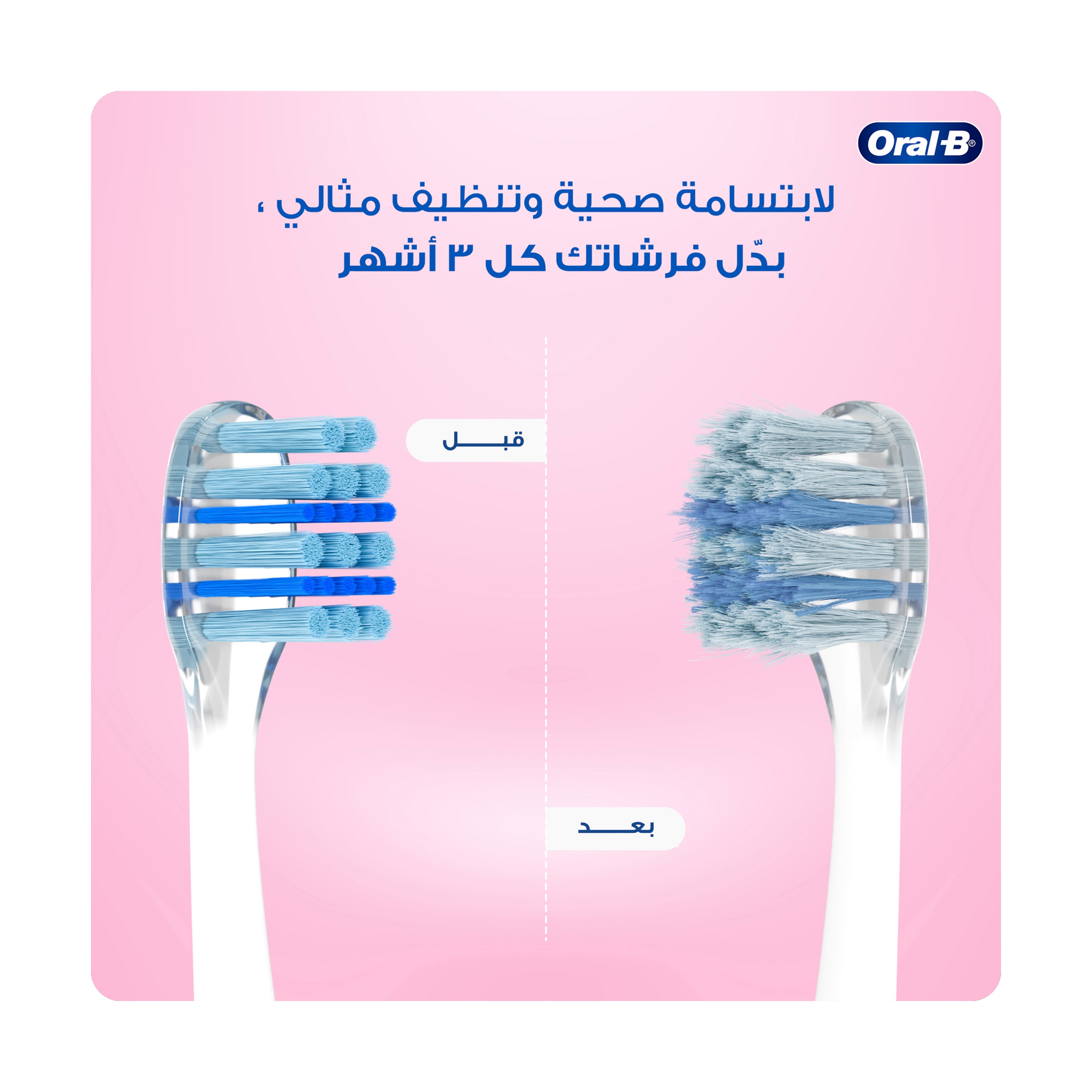 اورال ب فرشاة دقيق1+1مجانا
