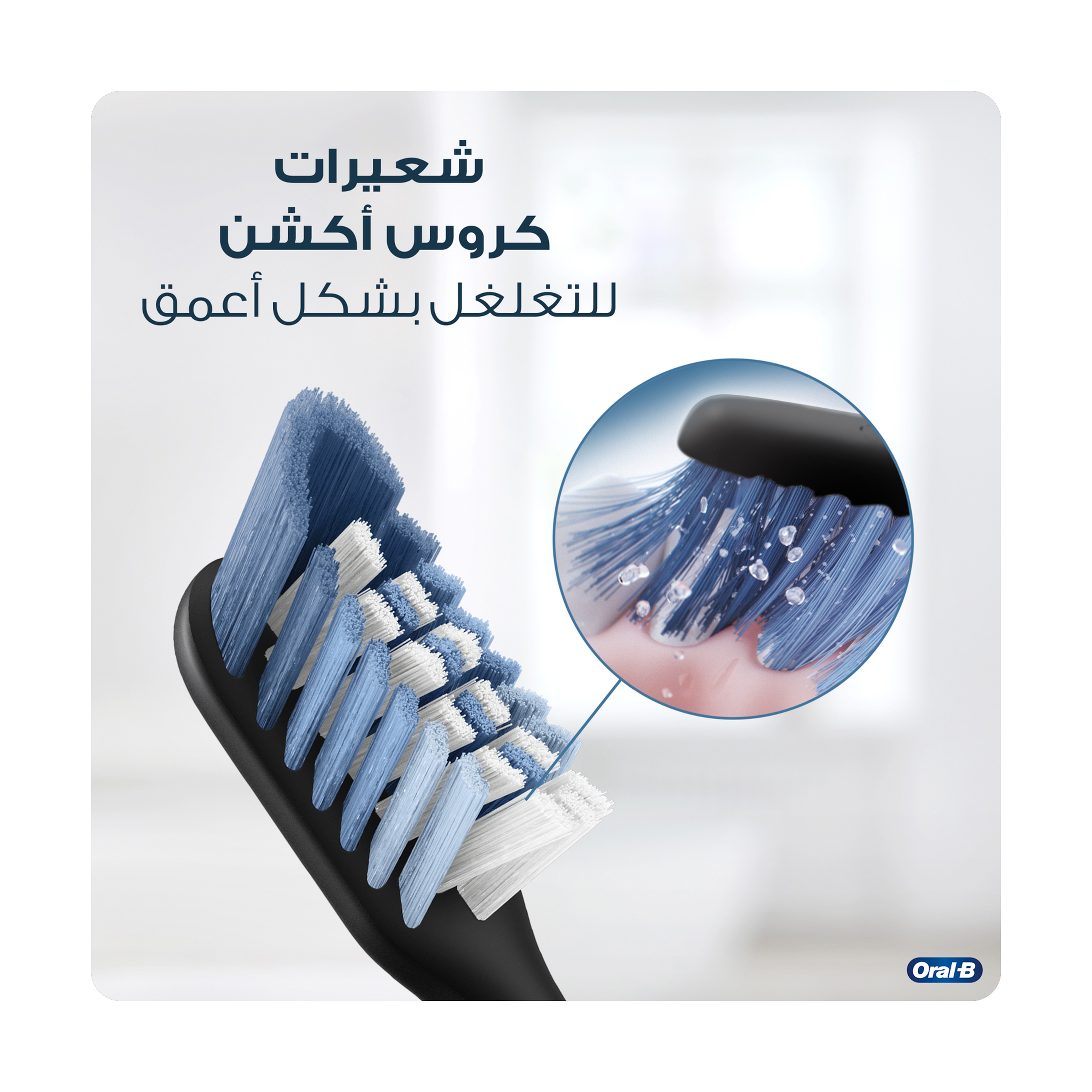 اورال بي كليك غيار لفرش الاسنان