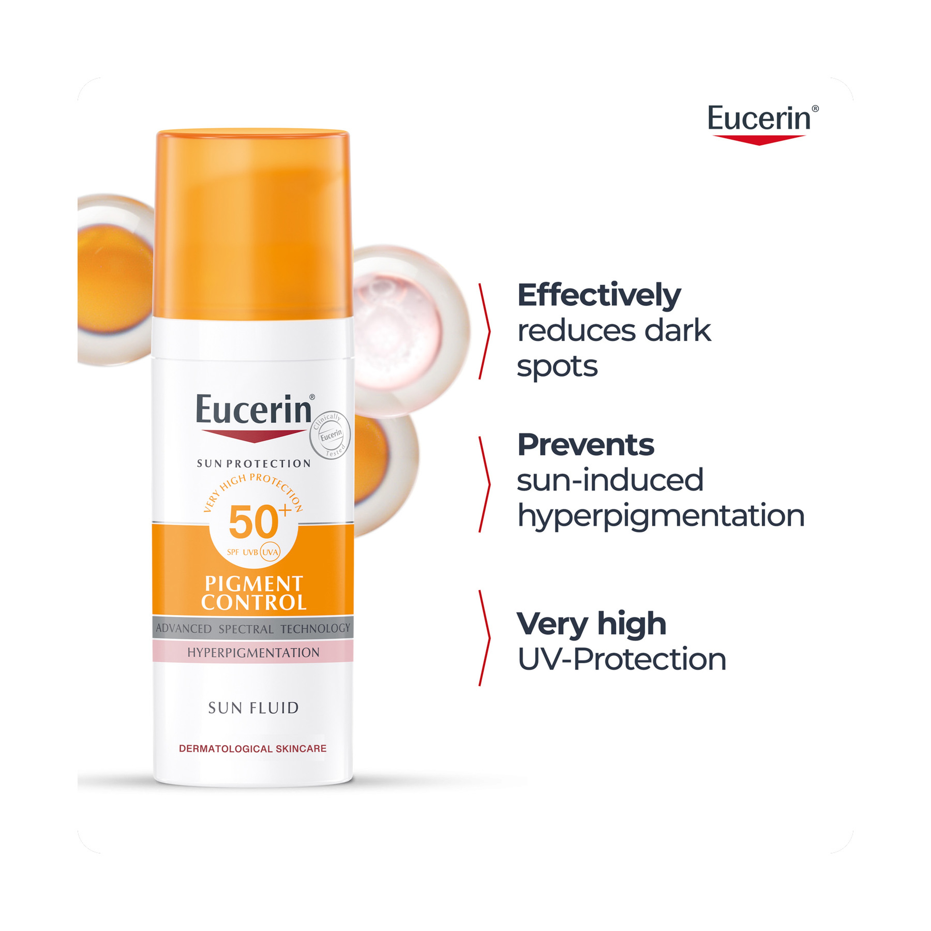 يوسرين واقي شمس سائل مفتح مع معامل حماية SPF 50+ 50 مل