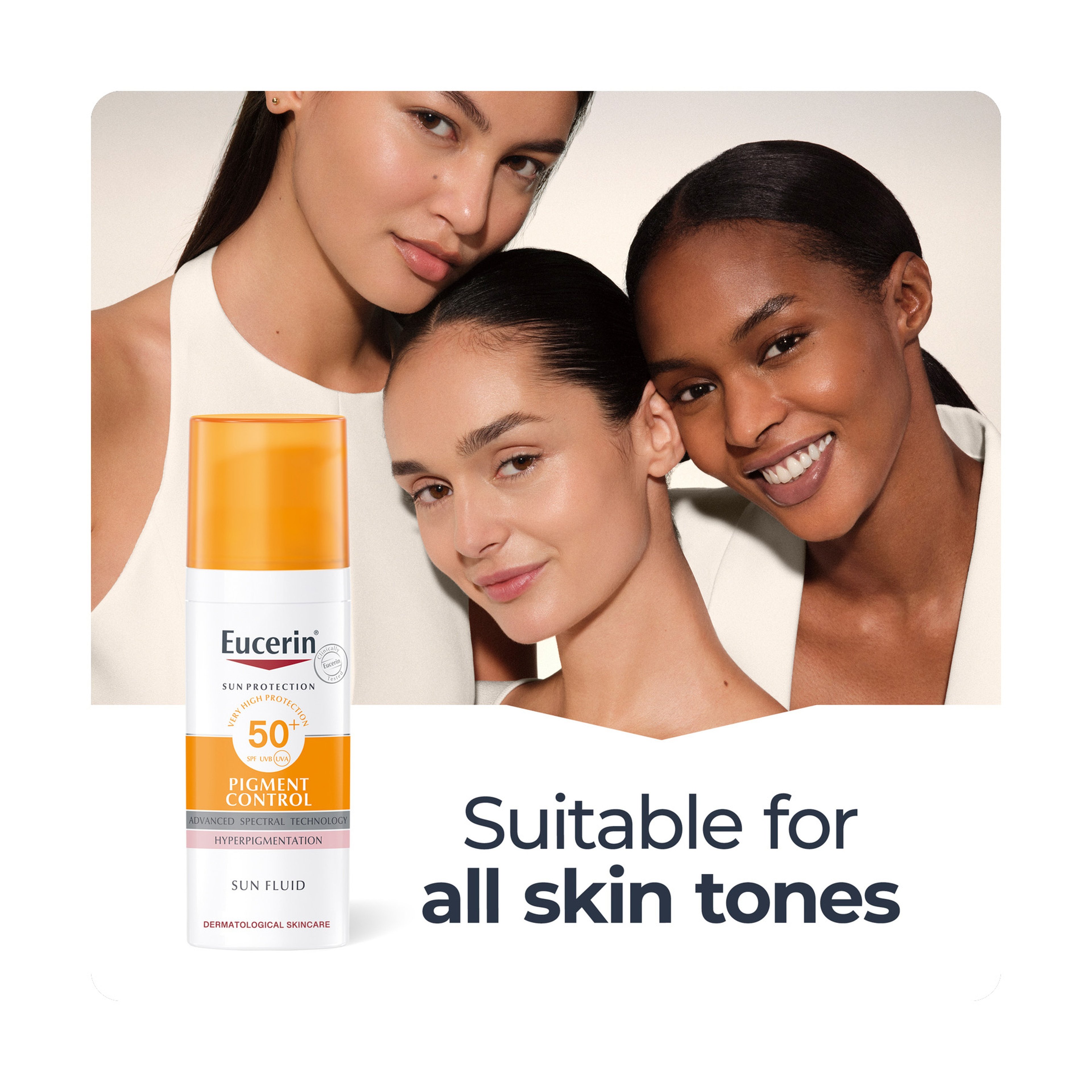 يوسرين واقي شمس سائل مفتح مع معامل حماية SPF 50+ 50 مل