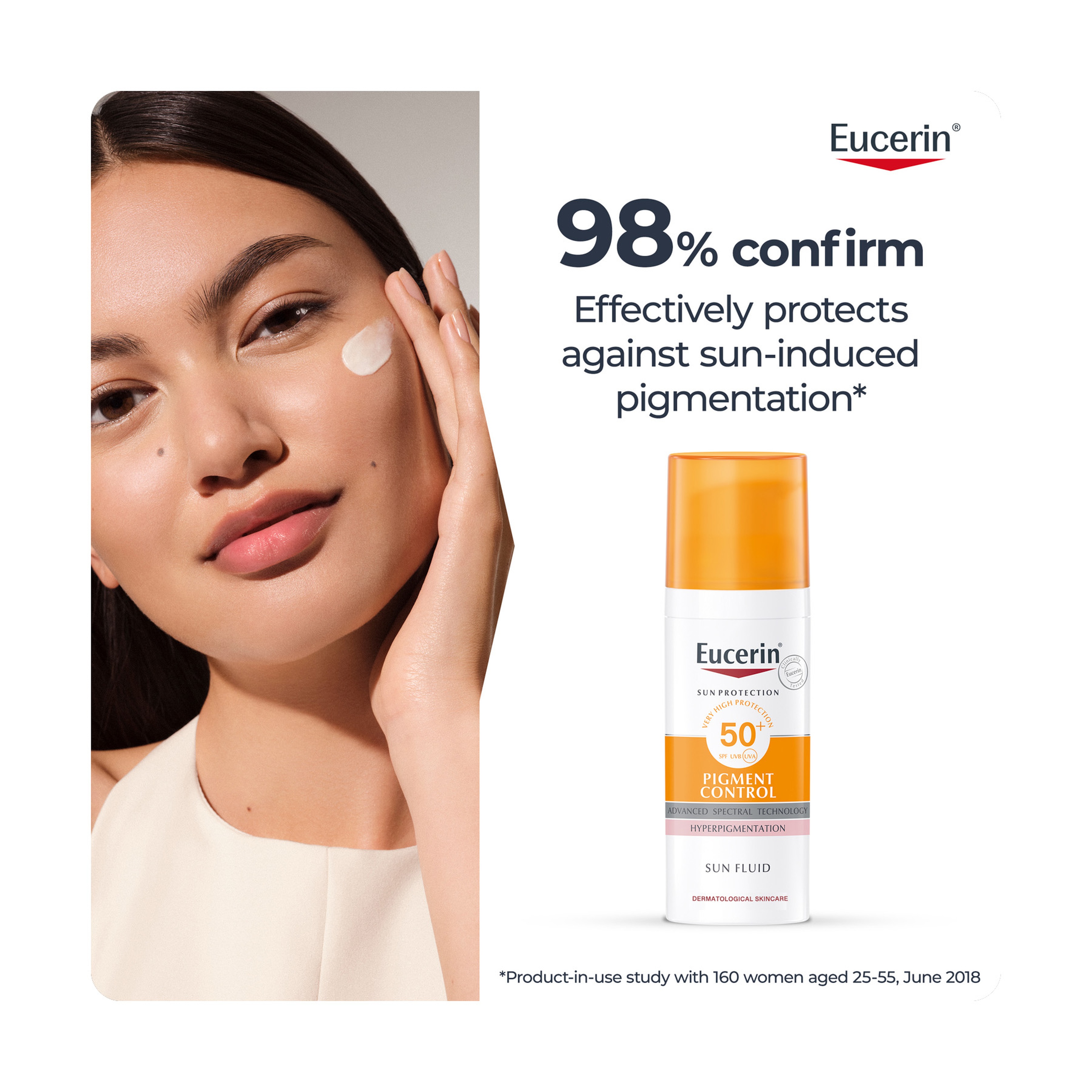 يوسرين واقي شمس سائل مفتح مع معامل حماية SPF 50+ 50 مل
