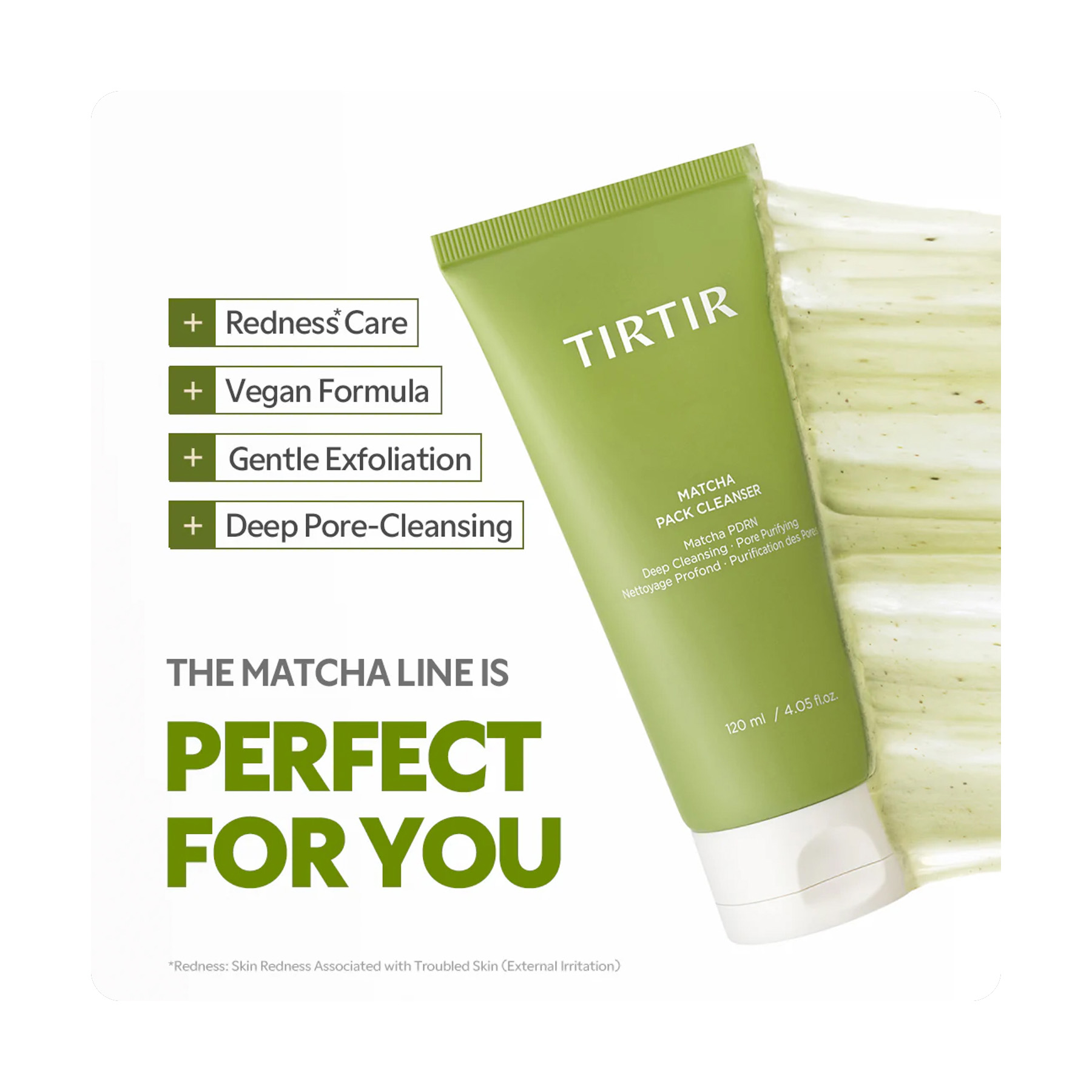TIRTIR Matcha Pack Cleanser 120ml