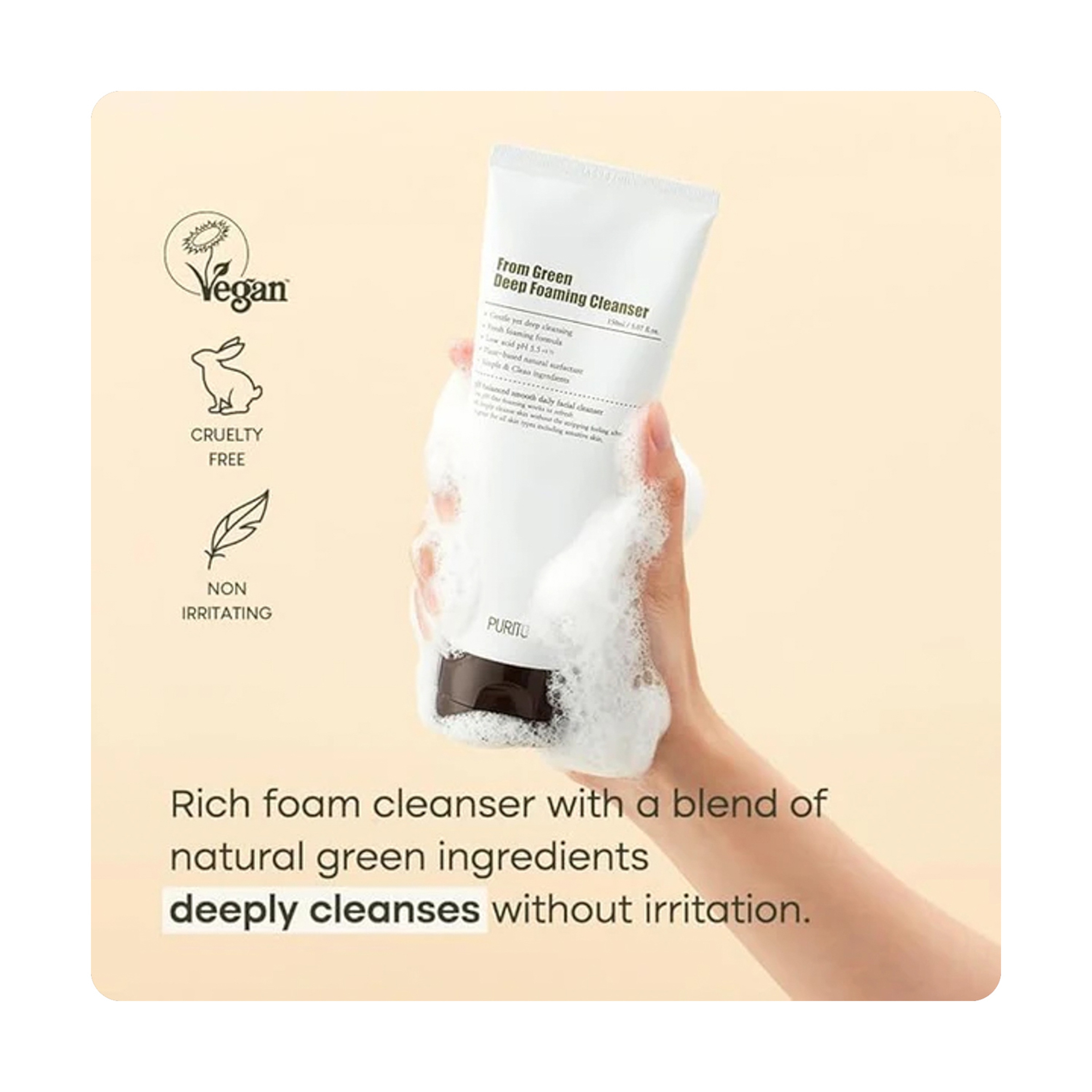Purito Deep Foaming Cleanser 150ml