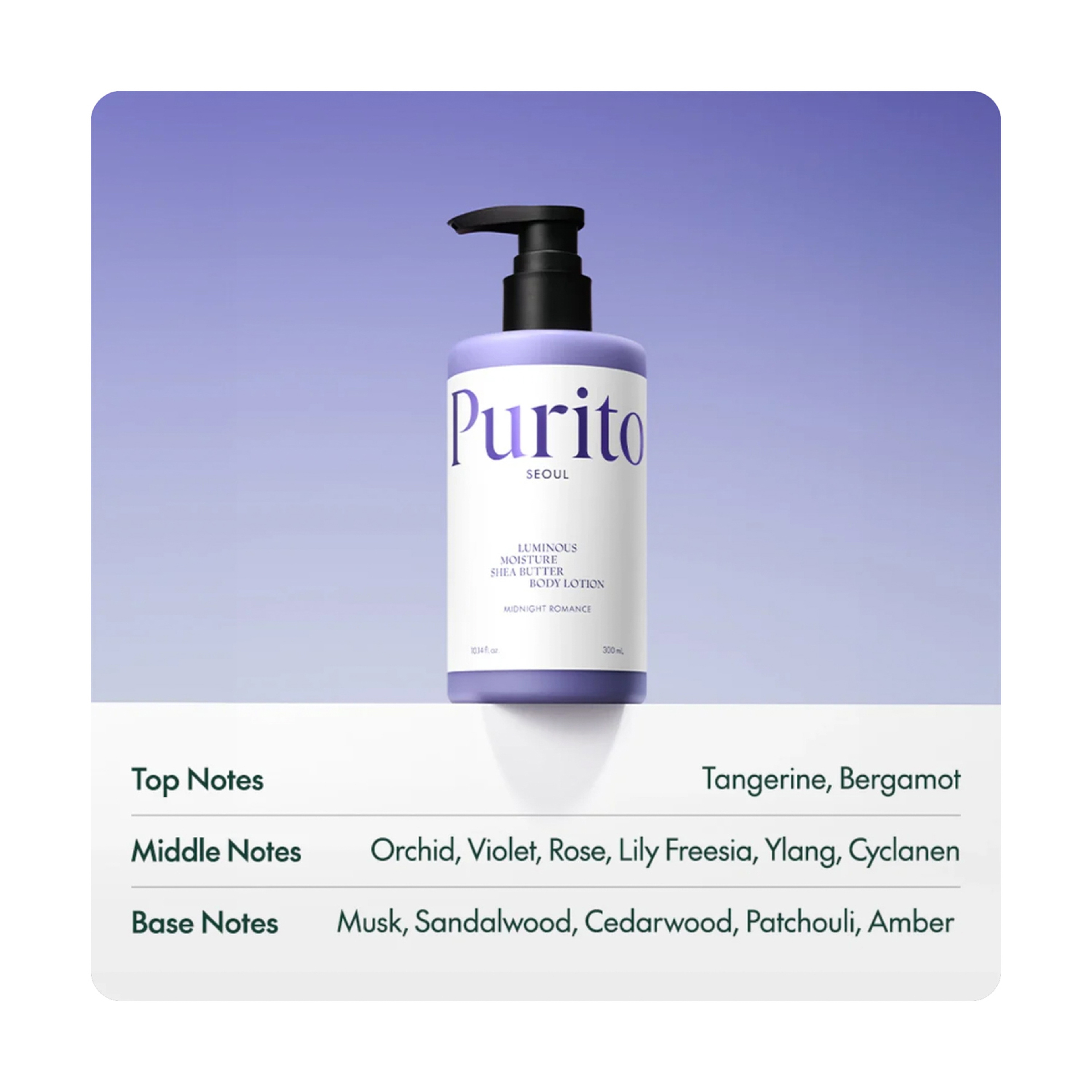 Purito Shea Body Lotion Midnight 300ml