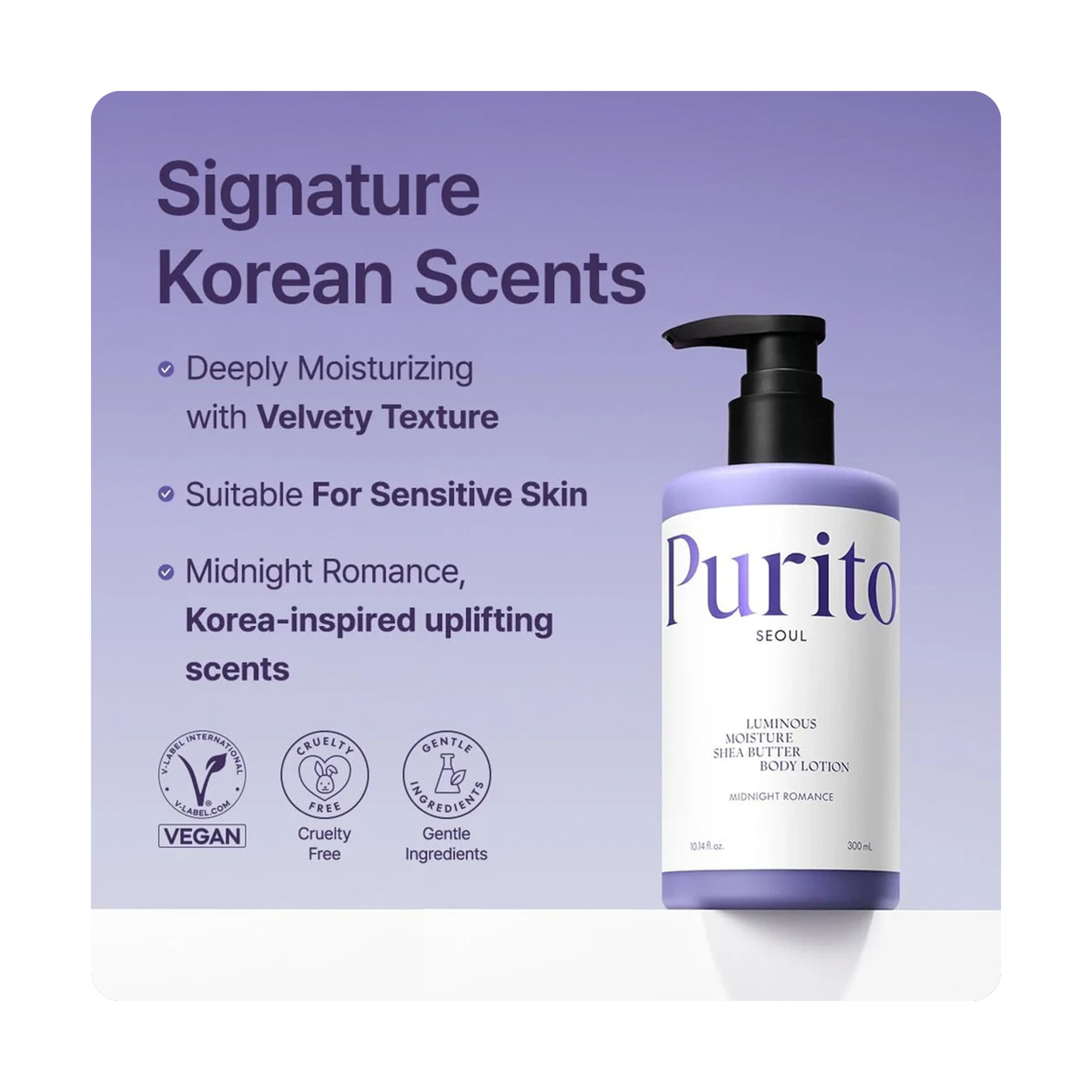Purito Shea Body Lotion Midnight 300ml