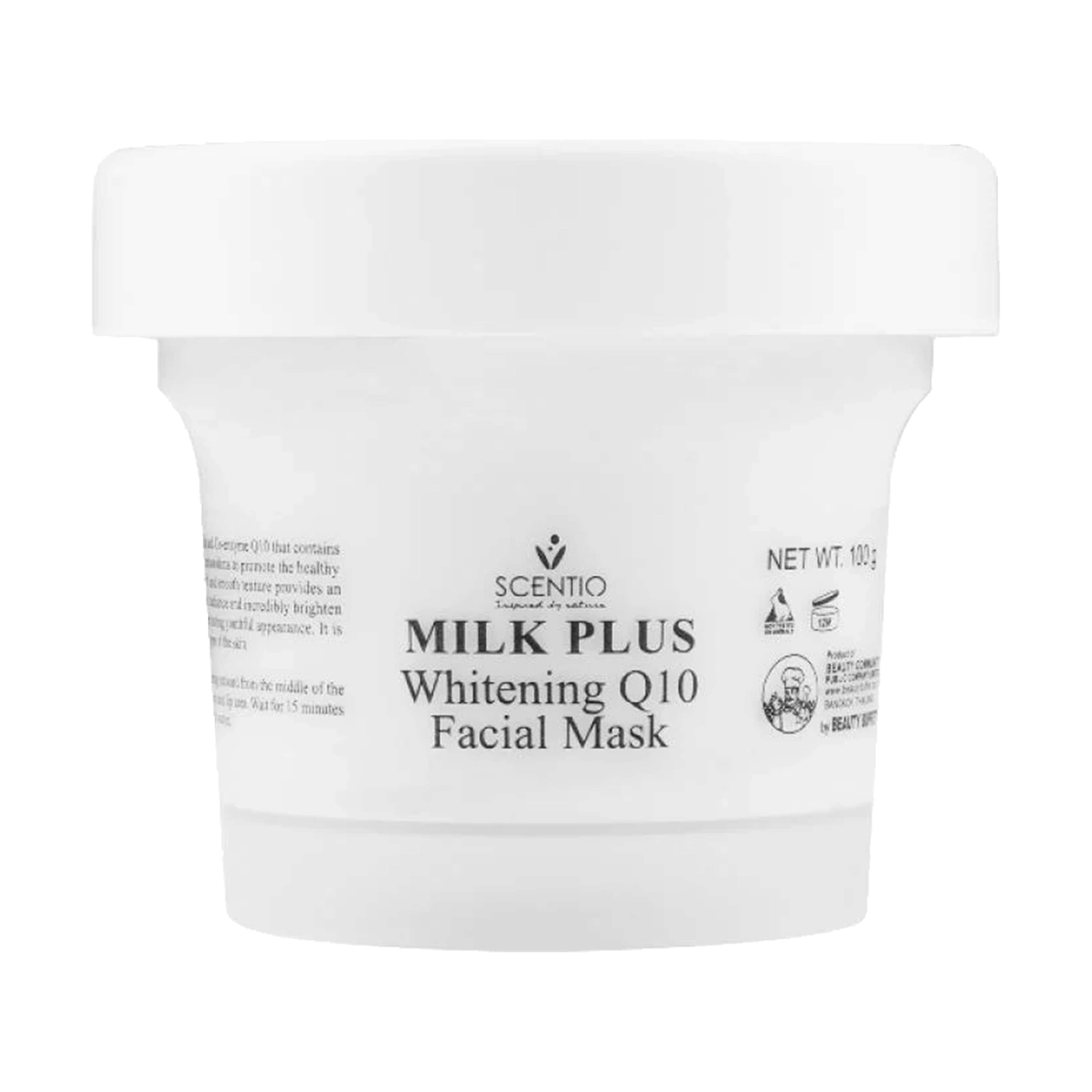 Scentio Whit Face Mask Mlk Plus Q10 100G