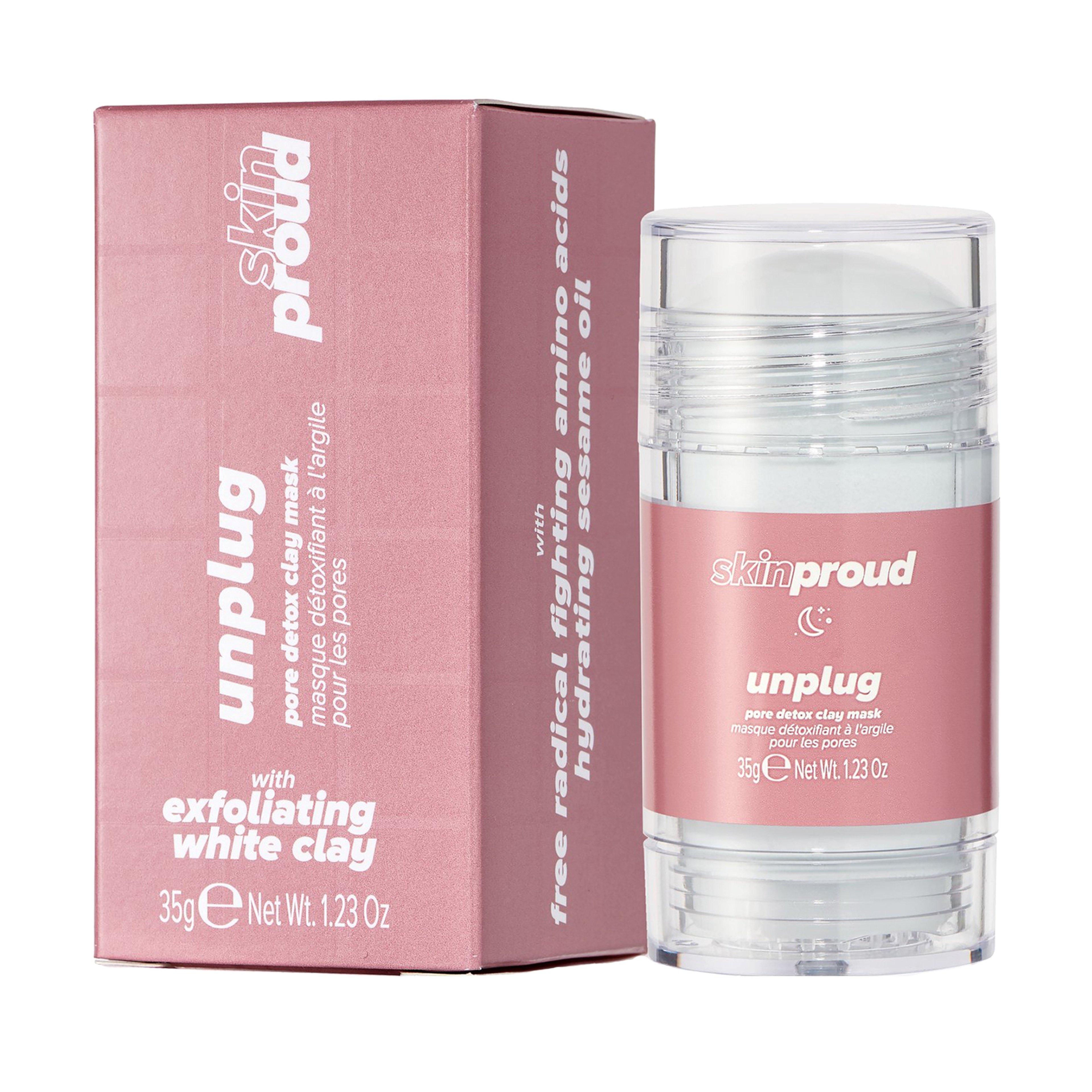 Skin Proud Unplug Pore Detox Clay AHA Mask 35g