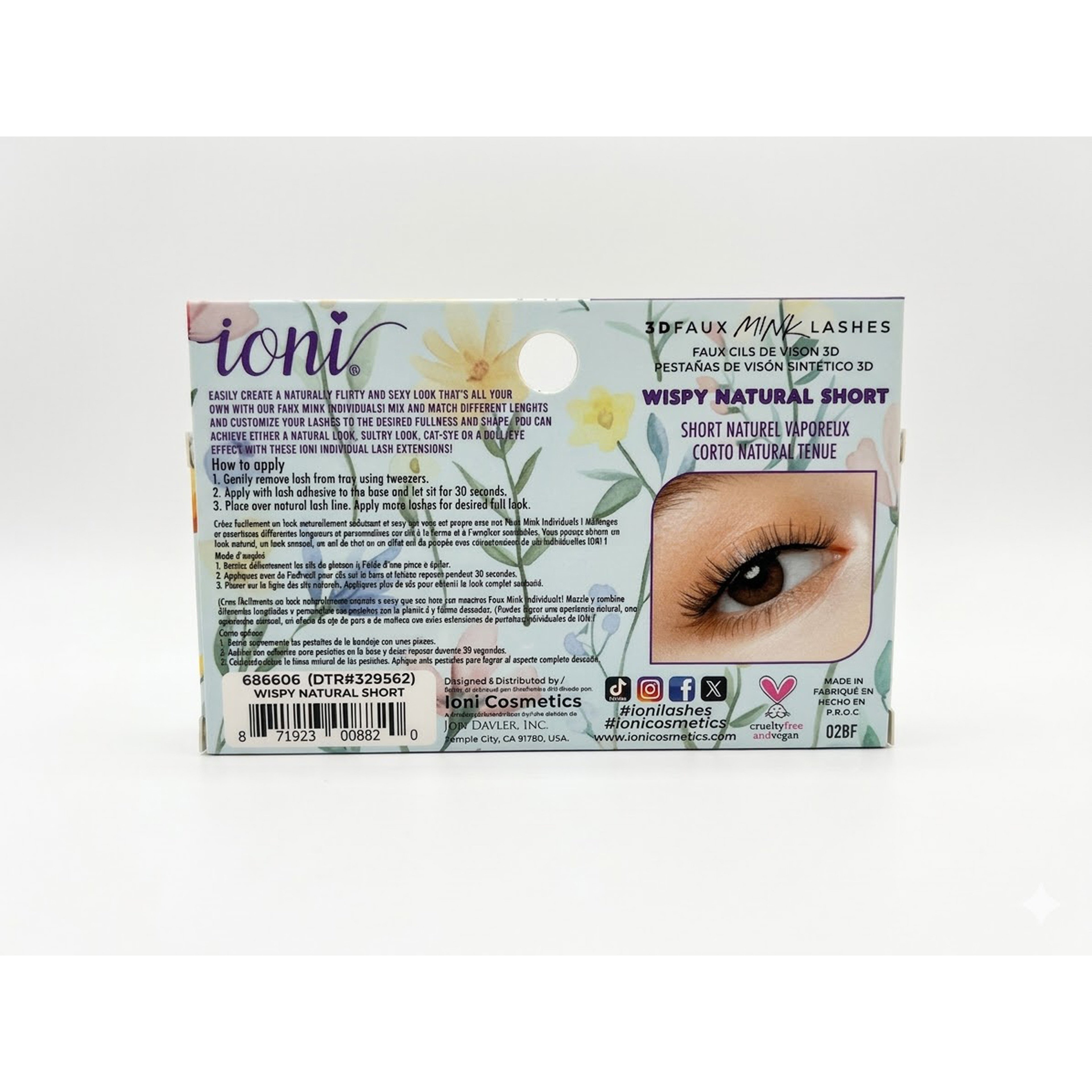 Ioni 3D Mink Individual Lashes 686606