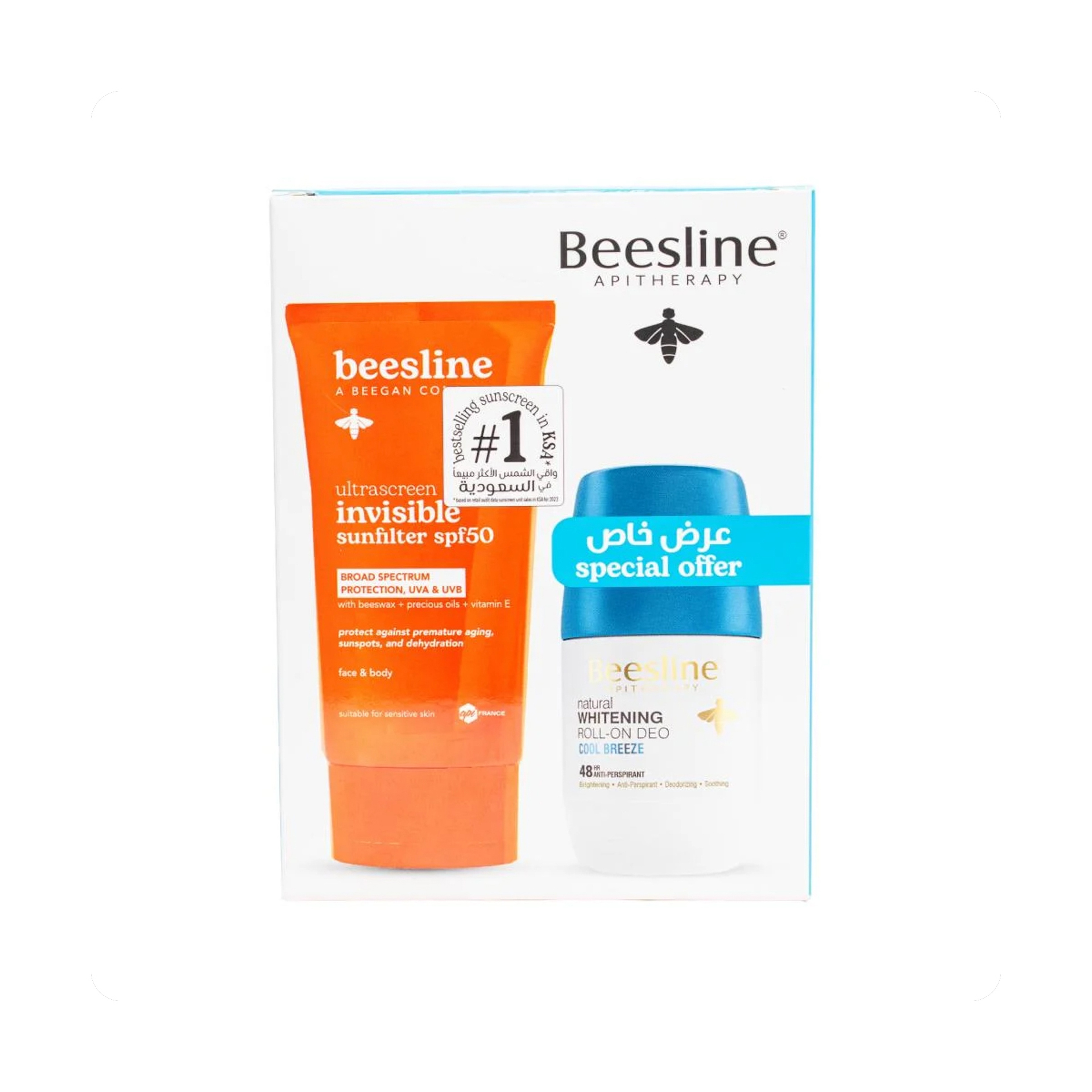 Beesline Roll On Cool Breze + Spf 50 Kit