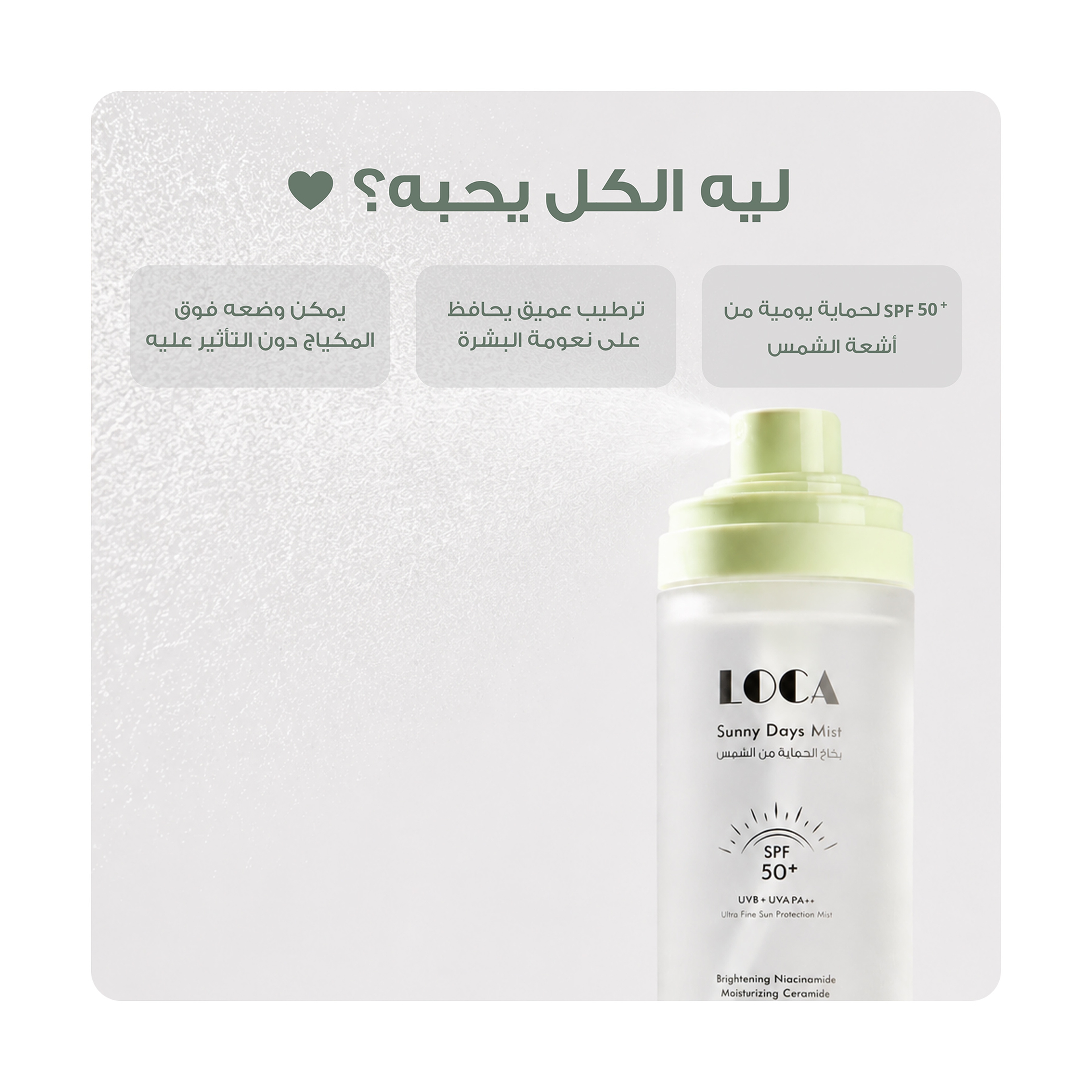 Loca Setting Spray & SPF50