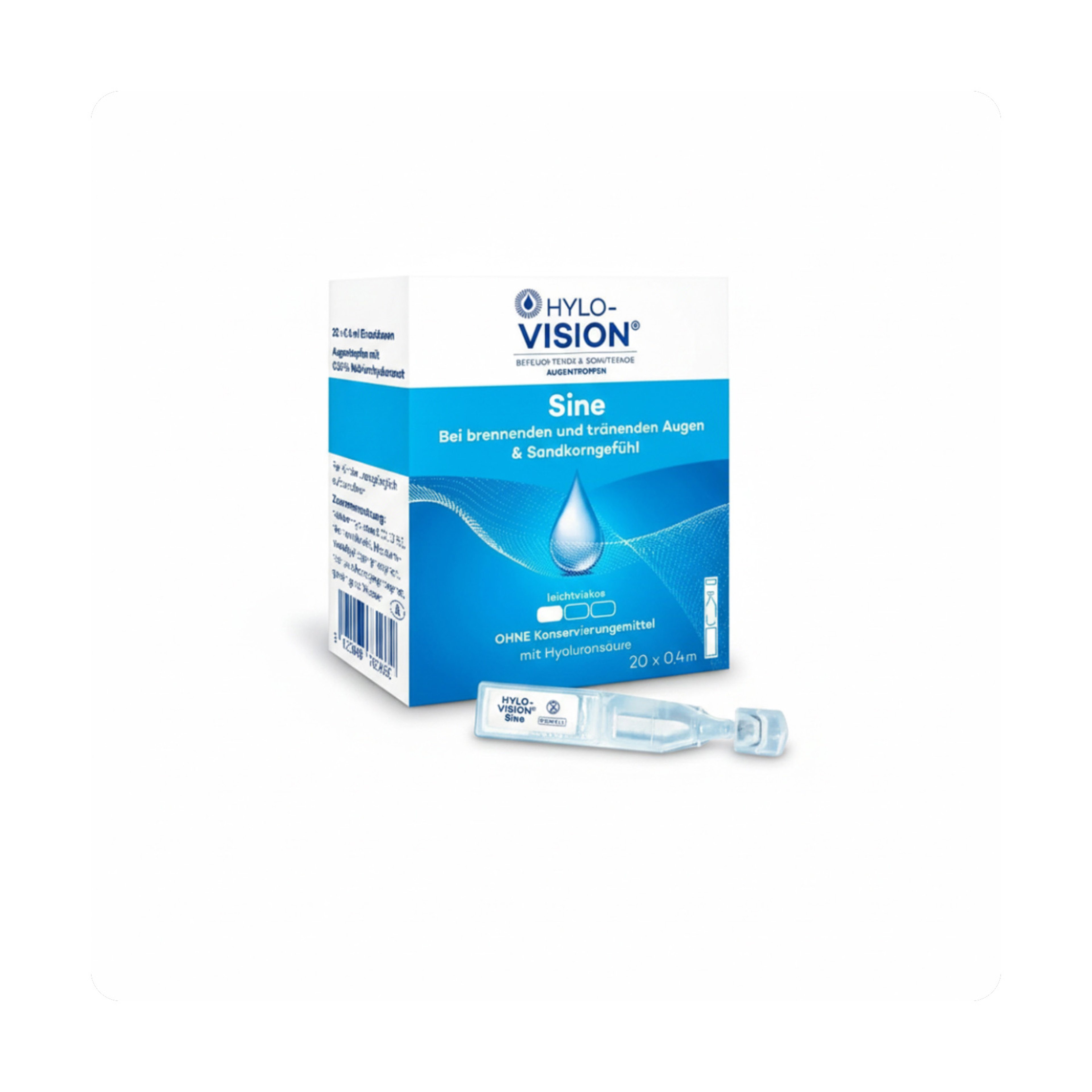 Hylo-Vision Sine Single-Dose Eye Drops 20×0.4 Ml