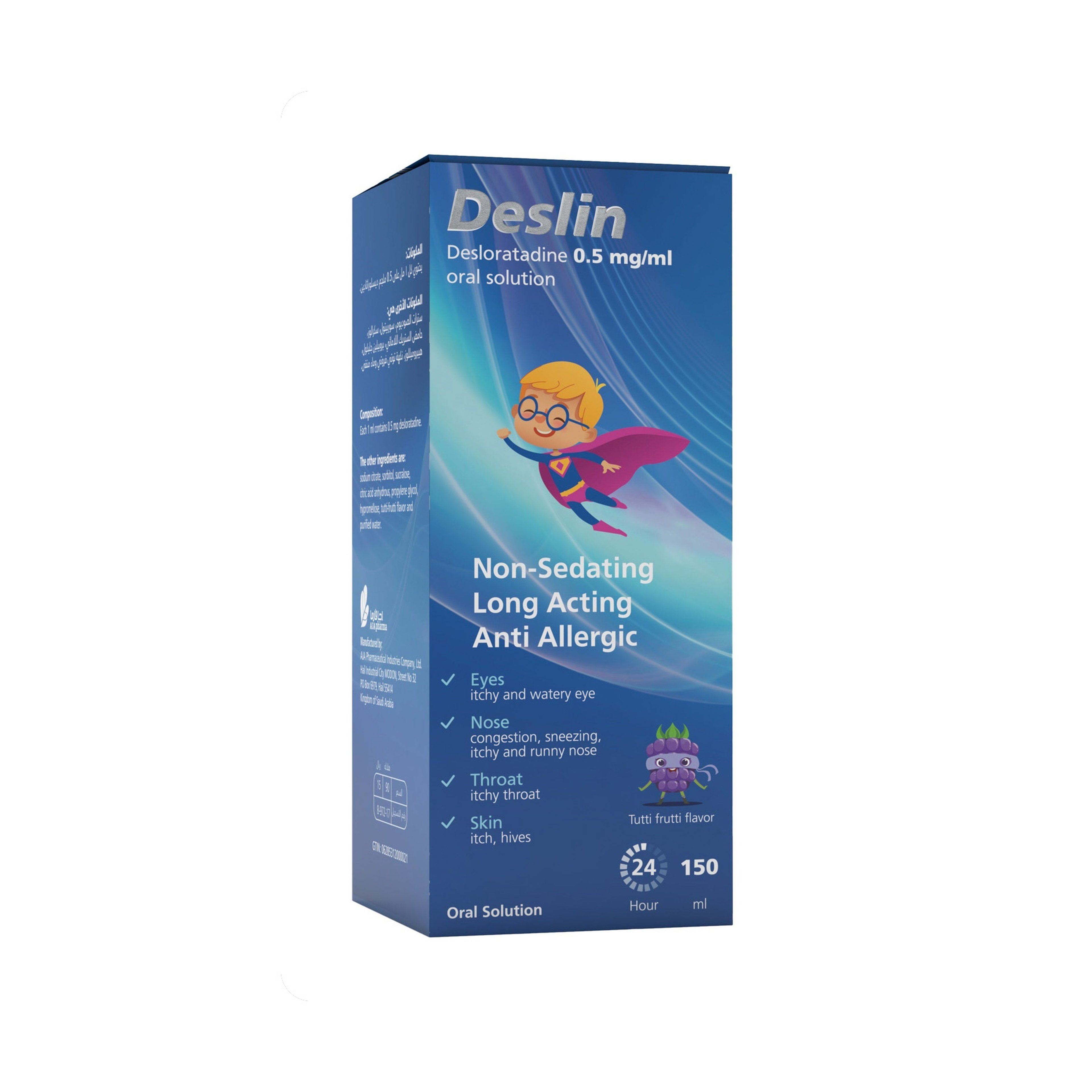 Deslin 2.5Mg/5Ml Oral Solution